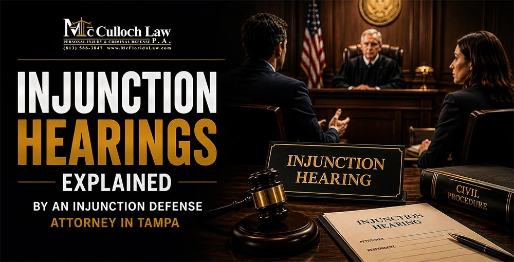 Injunction Hearings Explained by an Injunction Defense Attorney in Tampa